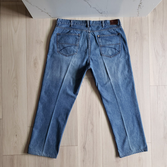 Tommy Hilfiger Jeans Mens 40 Classic Straight Bootcut American Embroidered 40x32 - Picture 2 of 10